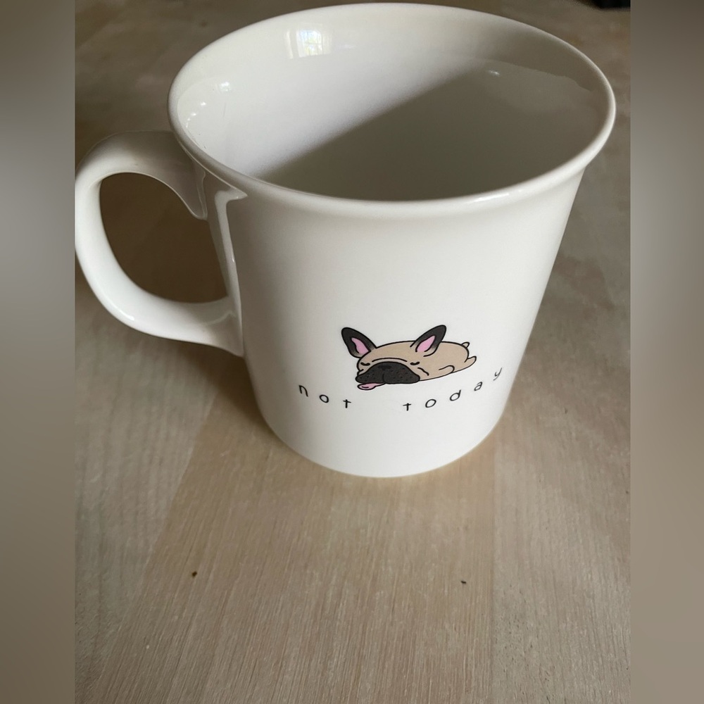 Genuine Fred Coffee Mug NOT TODAY Pug Dog coffee Mug